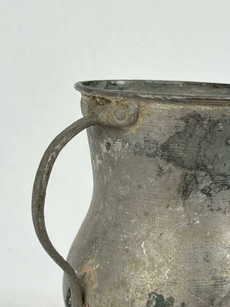 Antika Bakır Maşrapa Ölçü 10X8 Cm H 11 Cm