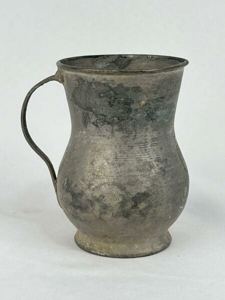 Antika Bakır Maşrapa Ölçü 10X8 Cm H 11 Cm