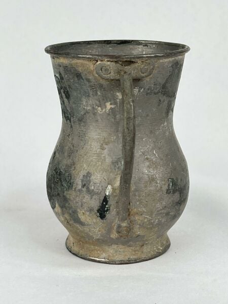 Antika Bakır Maşrapa Ölçü 10X8 Cm H 11 Cm