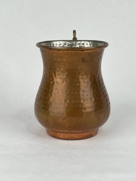 Antika Bakır Maşrapa Ölçü 10X7 Cm H 9 Cm