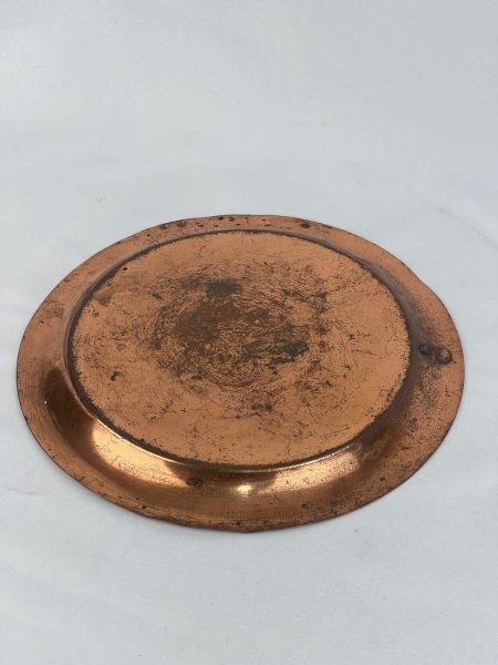 Antika Bakır Tepsi Ölçü Çap 27,5 Cm H 1,5 Cm