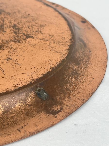 Antika Bakır Tepsi Ölçü Çap 27,5 Cm H 1,5 Cm
