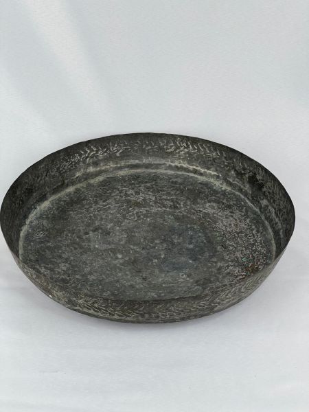 Antika Bakır Tepsi Ölçü Çap 36 Cm H 6,5 Cm