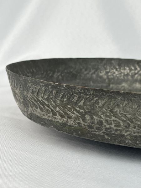 Antika Bakır Tepsi Ölçü Çap 36 Cm H 6,5 Cm