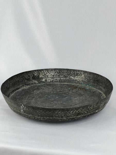 Antika Bakır Tepsi Ölçü Çap 36 Cm H 6,5 Cm