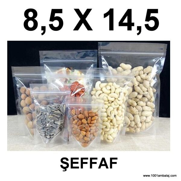 8,5X14,5 Cm Şeffaf Renk Doypack Torba /70/