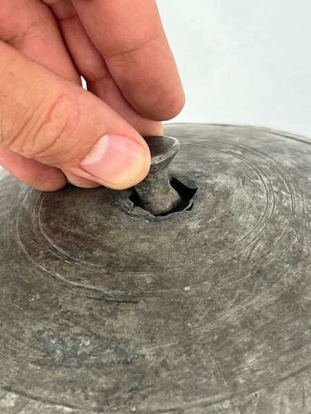 Antika Bakır Tencere Ölçü Çap 23 Cm H 14 Cm