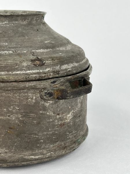 Antika Bakır Tencere Ölçü Çap 12 Cm H 9 Cm