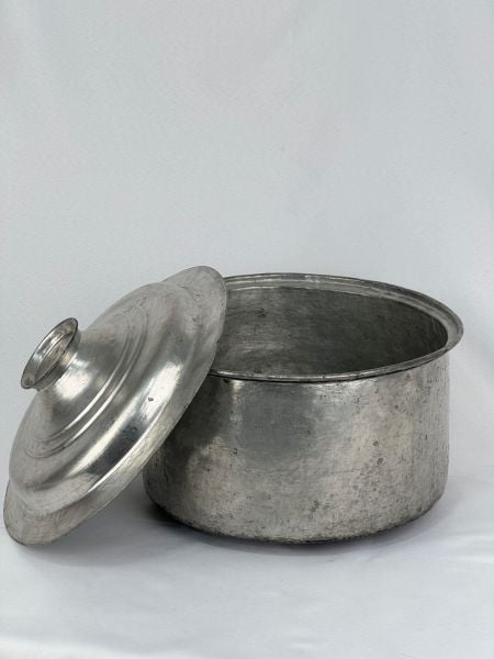 Antika Bakır Tencere Ölçü Çap 33,5 Cm H 18,5 Cm