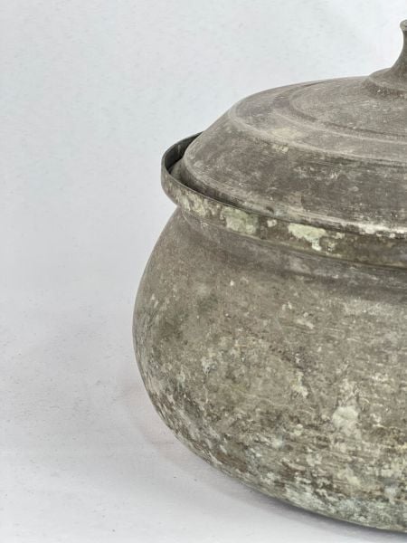 Antika Bakır Tencere Ölçü Çap 28 Cm H 16 Cm