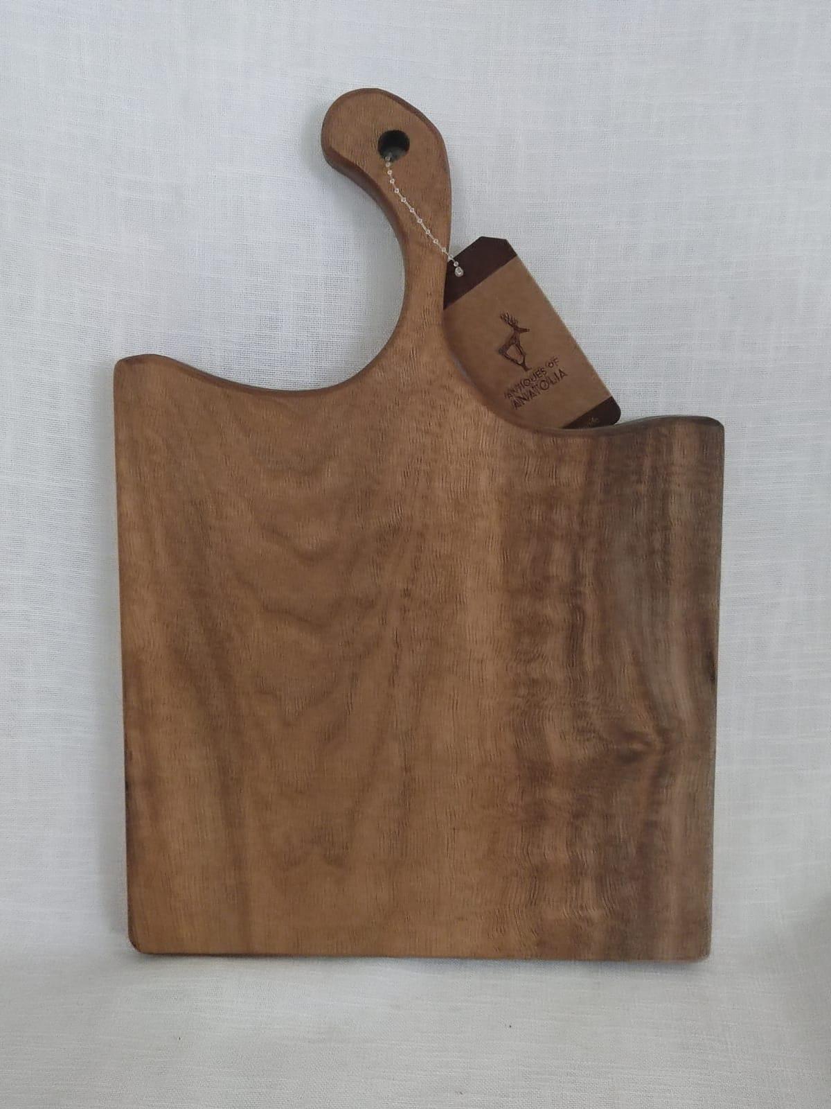 Masif Ahsap Sunum Ve Kesme Tahtasi Aoa Ölçü 34X24Cm 2Cm Yüksekliği