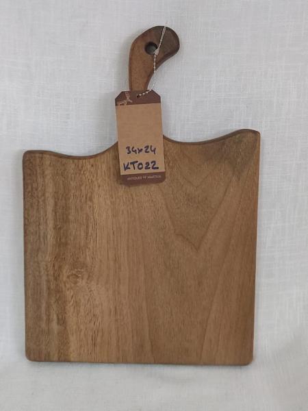 Masif Ahsap Sunum Ve Kesme Tahtasi Aoa Ölçü 34X24Cm 2Cm Yüksekliği