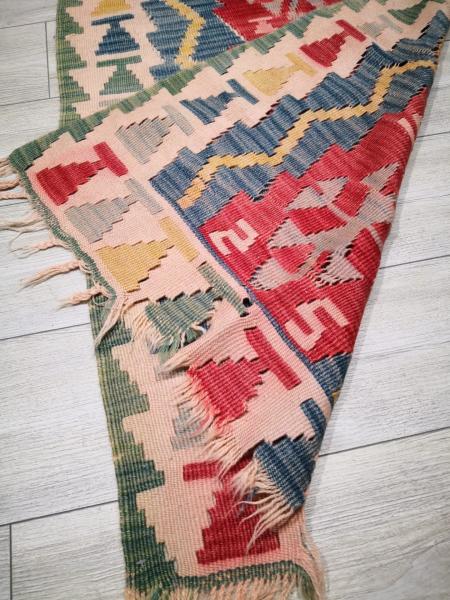 El Dokumasi Anadolu Motif Kök Boya Yün Kilim Aoa Ölçü 120X80Cm