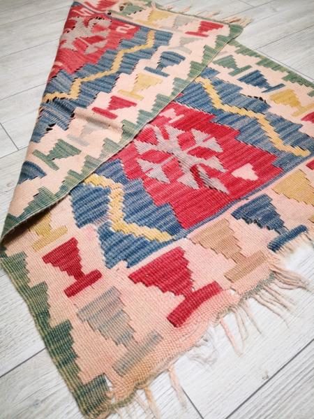 El Dokumasi Anadolu Motif Kök Boya Yün Kilim Aoa Ölçü 120X80Cm
