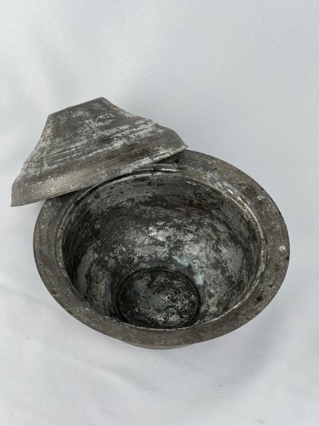 Antika Bakır Şekerlik Ölçü Çap 22 Cm H 16,5 Cm