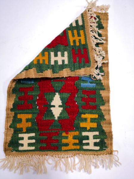El Dokumasi Anadolu Motif Kök Boya Yün Kilim Aoa Ölçü 46X31Cm