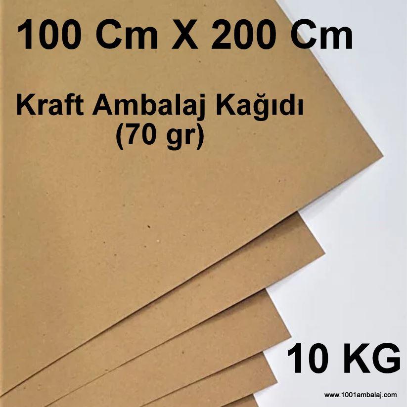 Kraft Ambalaj Kağıdı (70 gr) Ebat 100 x 200 Cm 10 Kg Balya 1001Ambalaj (Baskısız)