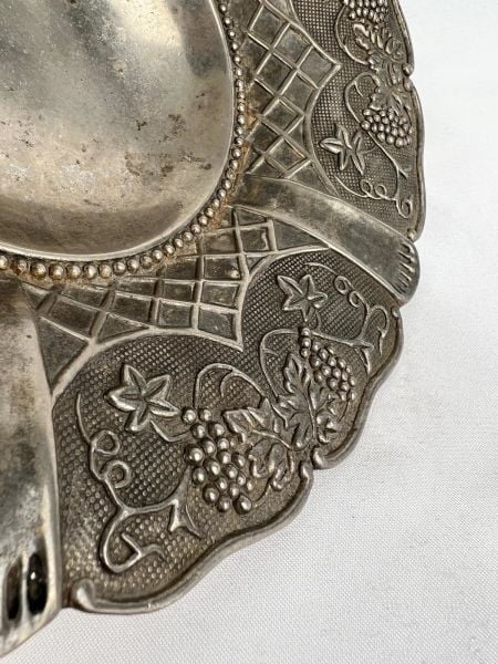 Antika Bakır Şekerlik Ölçü Çap 24 Cm H 9 Cm