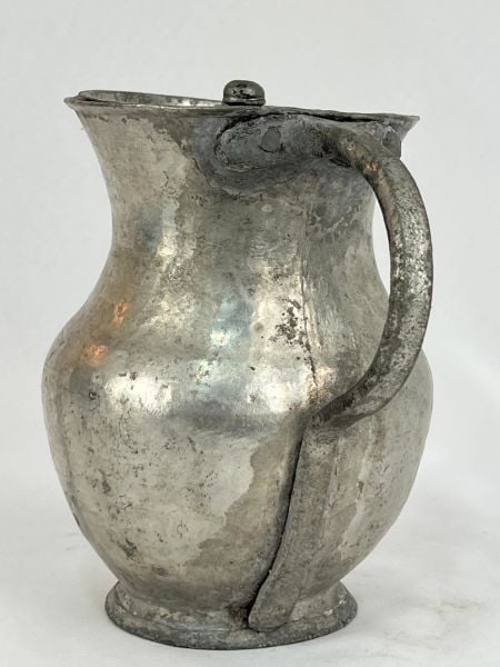 Antika Bakır Sürahi Ölçü Çap 13 Cm H 17 Cm