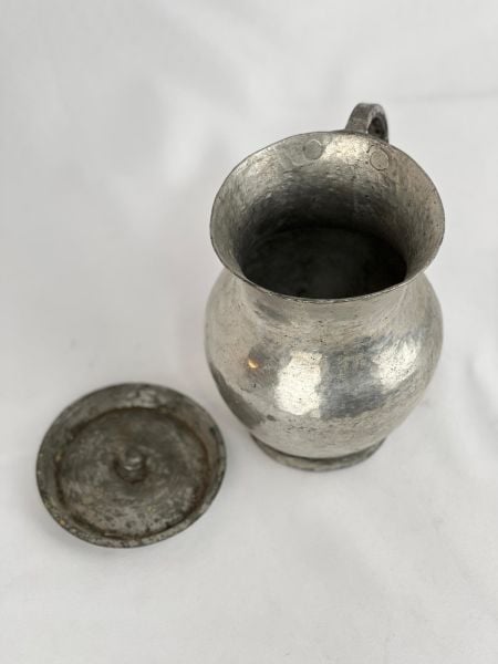 Antika Bakır Sürahi Ölçü Çap 13 Cm H 17 Cm
