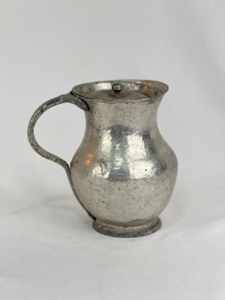 Antika Bakır Sürahi Ölçü Çap 13 Cm H 17 Cm