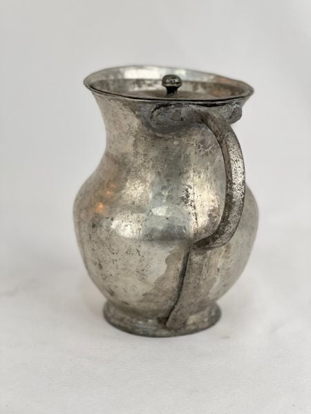 Antika Bakır Sürahi Ölçü Çap 13 Cm H 17 Cm
