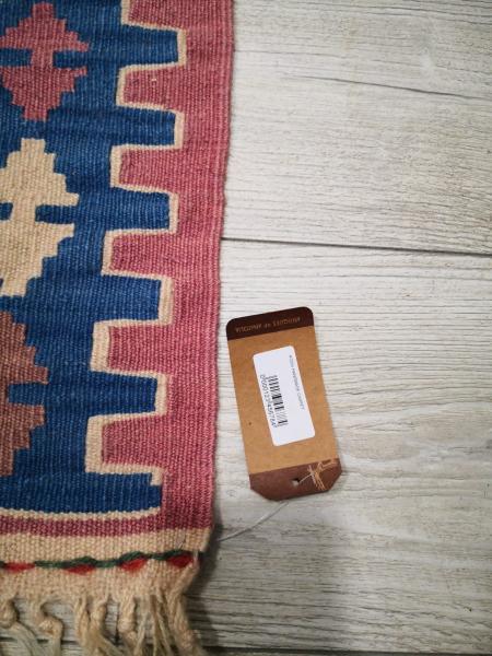 El Dokumasi Anadolu Motif Kök Boya Yün Kilim Aoa Ölçü 115X45Cm