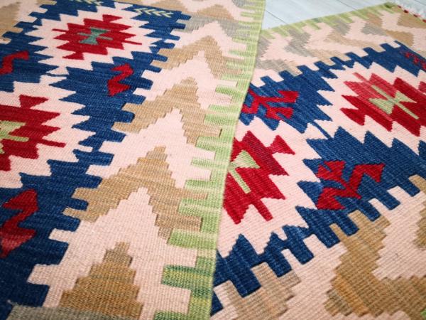 El Dokumasi Anadolu Motif Kök Boya Yün Kilim Aoa Ölçü 170X55Cm
