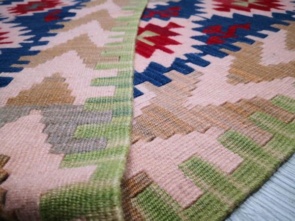 El Dokumasi Anadolu Motif Kök Boya Yün Kilim Aoa Ölçü 170X55Cm