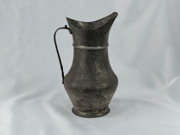 Antika Bakır Sürahi Ölçü 17X15 Cm H 28 Cm
