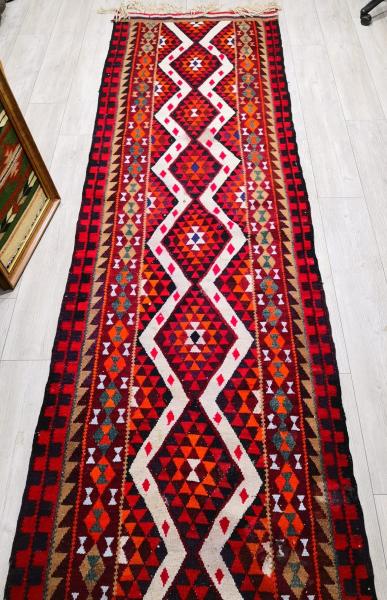 El Dokumasi Herki Yolluk Kilim Aoa Ölçü 330X98Cm