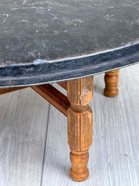 Antika Bakır Sini Ölçü Çap 59 Cm H 3 Cm