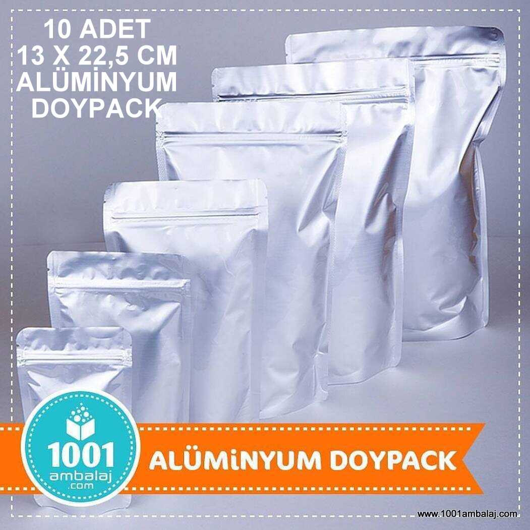 13X22,5 Cm Alüminyum * 10 Adet * Kilitli Doypack Torba 250 Gr /03/