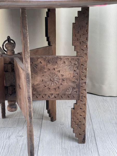 Antika Bakır Sini Ölçü Çap 82,5 Cm H 5 Cm