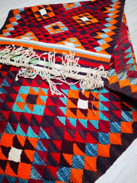 El Dokumasi Herki Yolluk Kilim Aoa Ölçü 262X86Cm