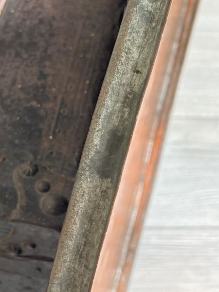 Antika Bakır Sini Ölçü Çap 62 Cm H 2,5 Cm
