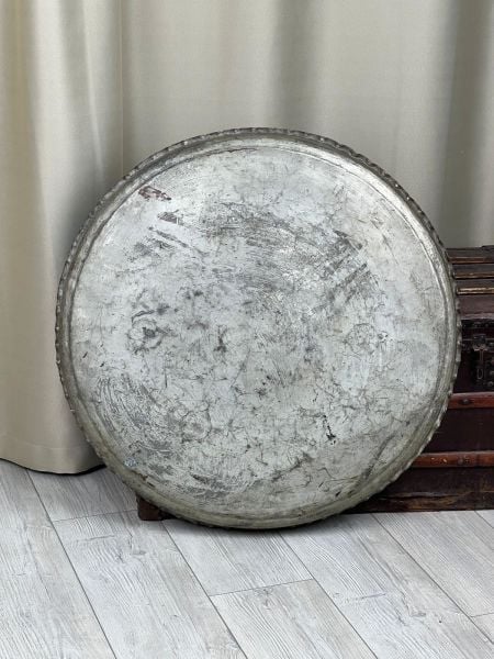 Antika Bakır Sini Ölçü Çap 75 Cm H 6,5 Cm