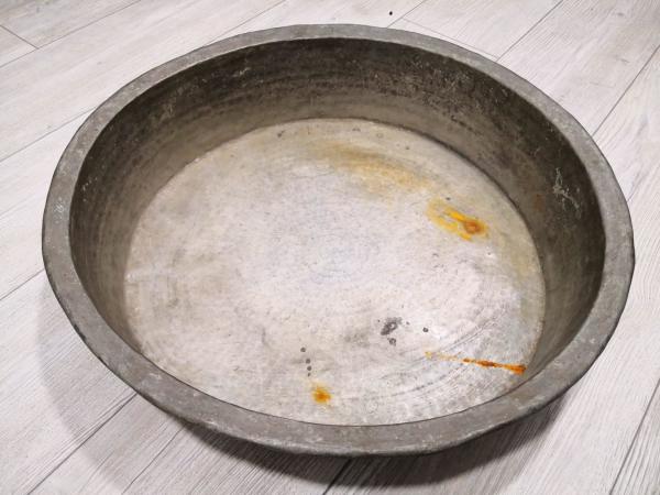 Eskilerden El Dövme Bakır Pekmez Leğeni Aoa Ölçü 53 Cm Çapi 13 Cm Yüksekliği