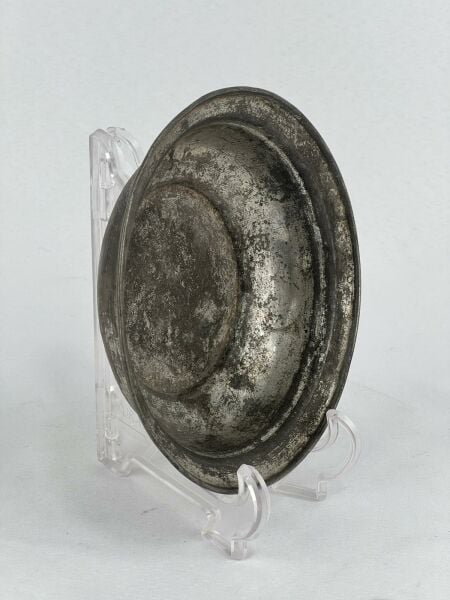 Antika Bakır Sahan Ölçü Çap 15,5 Cm H 4 Cm