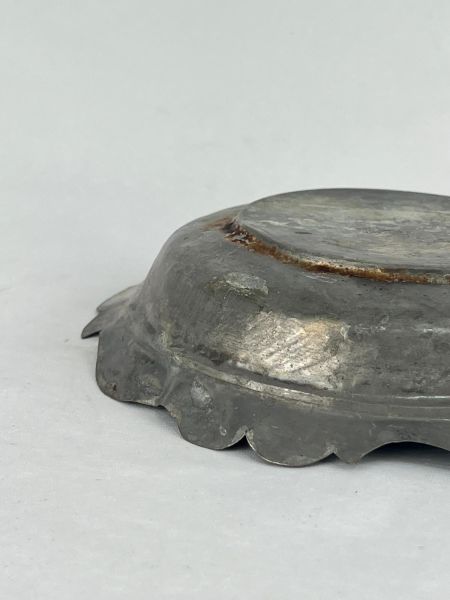 Antika Bakır Sahan Ölçü Çap 19 Cm H 4 Cm