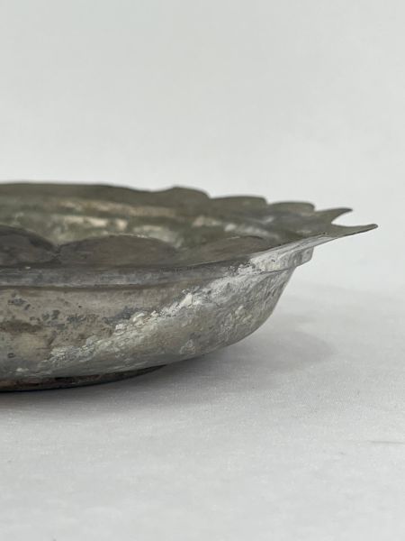 Antika Bakır Sahan Ölçü Çap 19 Cm H 4 Cm