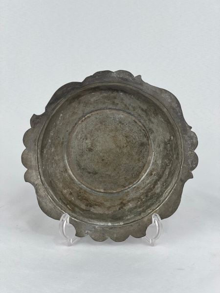 Antika Bakır Sahan Ölçü Çap 19 Cm H 4 Cm