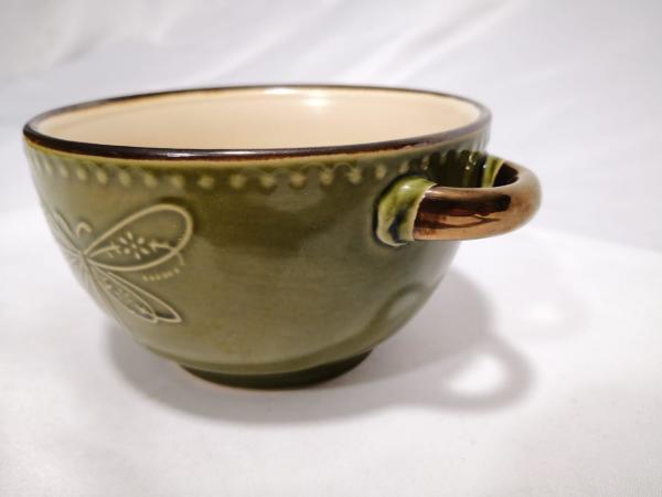 Vintage Porselen Kase, Damgalı Aoa Ölçü 18Cm Çapi 8Cm Yüksekliği