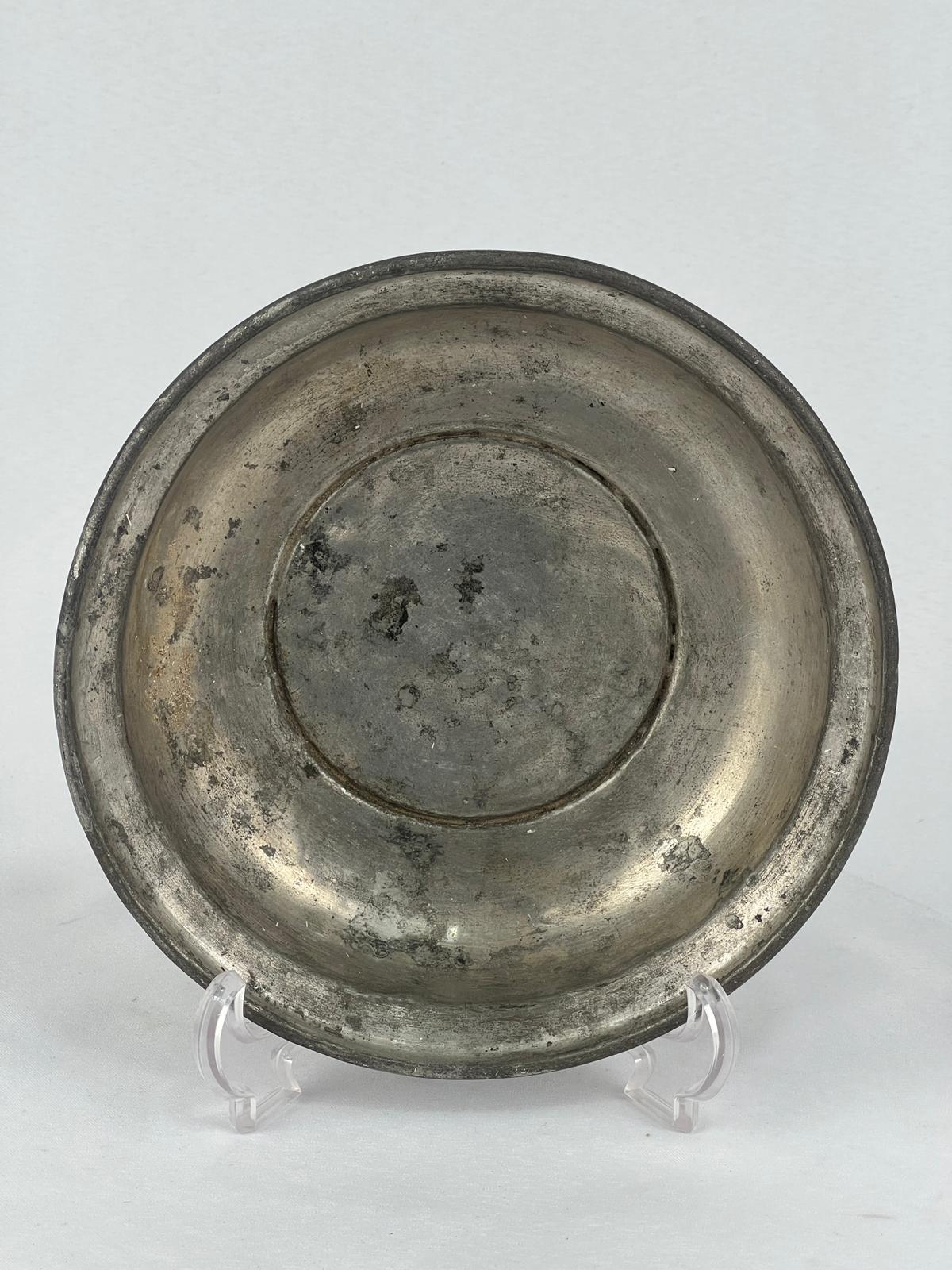 Antika Bakır Sahan Ölçü Çap 19,5 Cm H 5 Cm