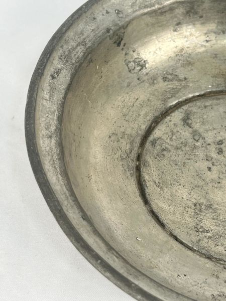 Antika Bakır Sahan Ölçü Çap 19,5 Cm H 5 Cm