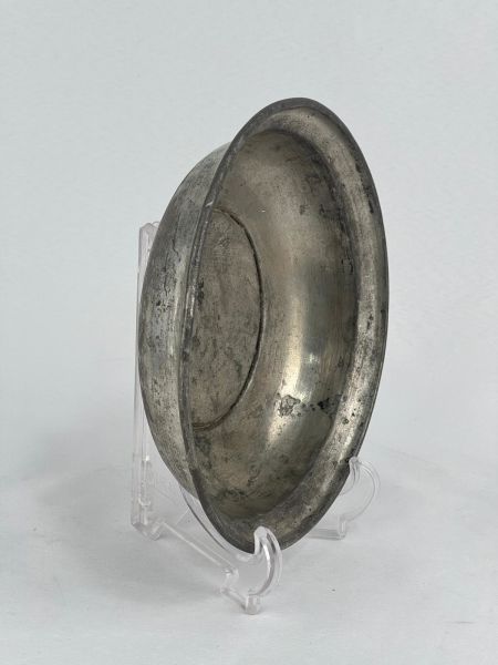 Antika Bakır Sahan Ölçü Çap 19,5 Cm H 5 Cm