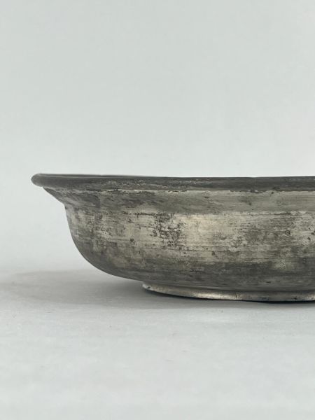 Antika Bakır Sahan Ölçü Çap 19,5 Cm H 5 Cm