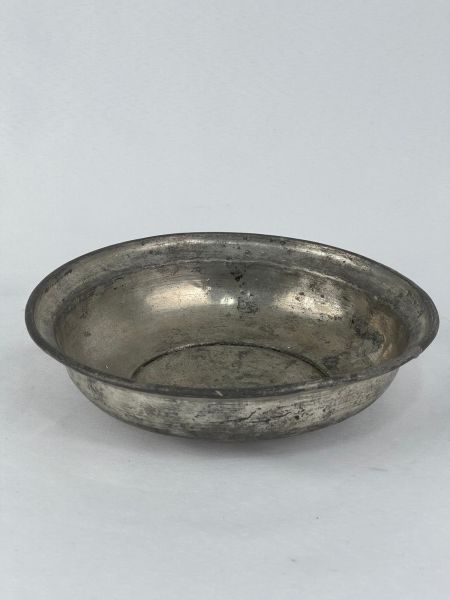 Antika Bakır Sahan Ölçü Çap 19,5 Cm H 5 Cm