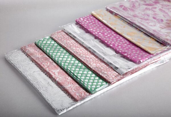 Hediye Ambalajı Bantlı Jelatin Paketleme Torbası 15 X 25 Cm Metalize Karışık Renkli  100 Lü 100 Paket Toplam 10.000 Adet
