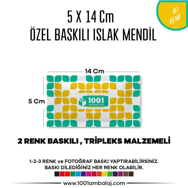 5X14 Cm 1-2-3 Renk Ve Fotoğraf Baskılı İslak Mendil Beyaz (Tripleks Malzeme)
